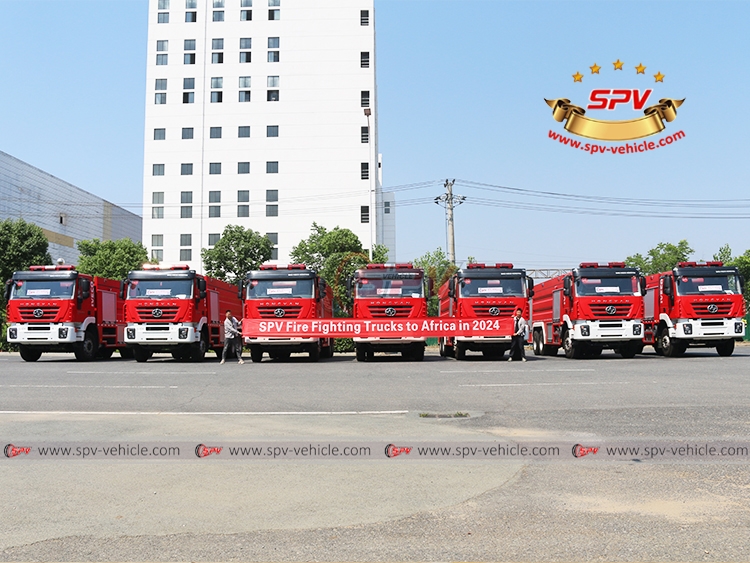  7 Units of Fire Trucks In SPV Factory